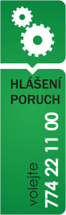 Hlášení poruch na tel.: 774 22 11 00.